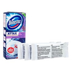 Стикер для очищения унитаза Domestos Цветочная свежесть, 3 шт., 10 г