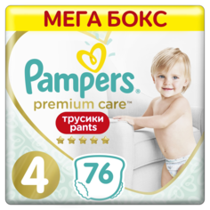 Трусики Pampers Premium Care Размер 4, 9-15 кг, 76 шт