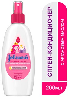 Детский спрей-кондиционер для волос Johnson`s baby Блестящие локоны, 200 мл