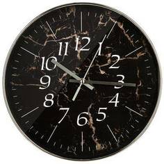 Часы Настенные Lefard Marble Цвет:Черный 30,5х30,5х4,5 см