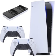 Игровая консоль Sony PlayStation 5 Digital Edition + 2-й геймпад + зарядная станция DOBE