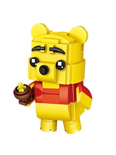 Конструктор LOZ mini Винни Пух 174 детали № 1451 Winnie the Pooh BrickHeadz 111173