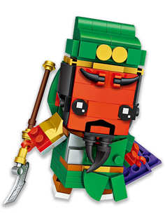Конструктор LOZ mini Генерал Гуань Юй 183 детали № 1454 Guan Yu BrickHeadz