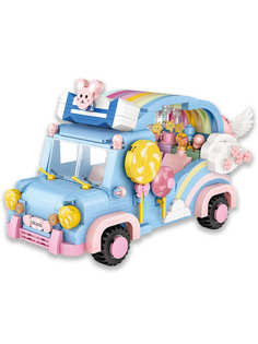 Конструктор LOZ mini Радужный автомобиль 758 дет. № 1133 Rainbow car MiniBlock