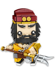 Конструктор LOZ mini Военачальник Чжан Фэй 200 дет. № 1455 Zhang Fei BrickHeadz