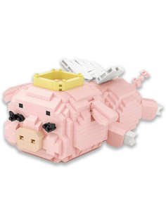 Конструктор LOZ Поросенок - ангел 870 дет. № 9257 Angel pig iBlockFun Series