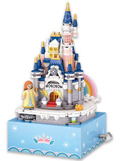 Конструктор LOZ mini Музыкальная шкатулка Замок 531 дет. № 1220 Castle MusicBox Series