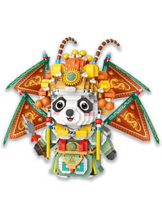 Конструктор LOZ Панда - великий актер 1210 дет. № 8107 Panda - great actor Micro Block