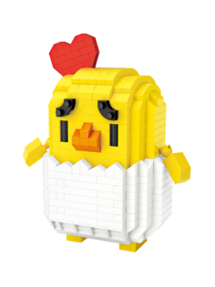Конструктор LOZ Зодиак Цыпленок Либра 460 дет. № 9569 Chicken Libra Zodiac Sign Series