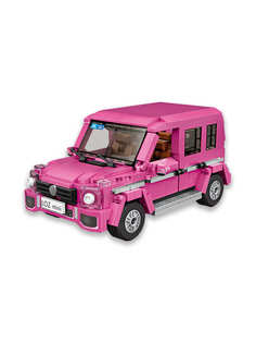 Конструктор LOZ mini Розовый внедорожник 652 детали № 1129 Pink SUV Car model