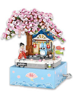Конструктор LOZ mini Музыкальная шкатулка Сакура 806 дет. № 1221 Sakura MusicBox Series