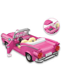 Конструктор LOZ mini Розовый кабриолет 560 дет. № 1125 Pink Convertible