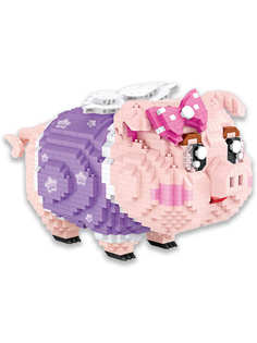 Конструктор LOZ micro Копилка Свинка 2050 дет. № 9042 Piggy Bank Creative Series