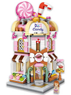 Конструктор LOZ mini Кондитерская лавка 456 дет. № 1644 Candy Shop Street mini Series