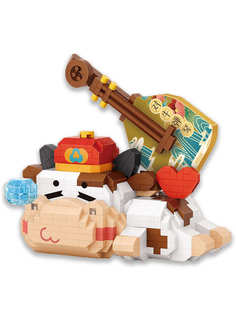 Конструктор LOZ Бычок с гитарой 610 дет. № 9273 Bull with guitar mini blocks