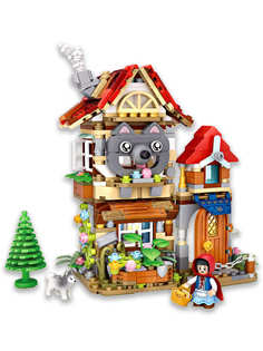 Конструктор LOZ mini Лесная хижина 704 детали № 1225 Forest cabin Street mini Series