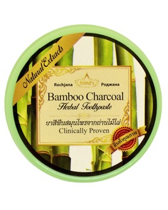 Тайская травяная зубная паста с бамбуковым углем Bamboo Rochjana, 30гр.