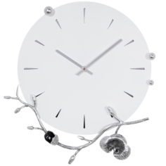 Часы настенные Орхидея Виви Айс Античное серебро Bogacho