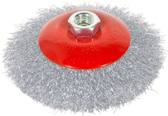Кордщетка GROSSMEISTER тарельчатая 125мм для УШМ гофрированная сталь (21048002)
