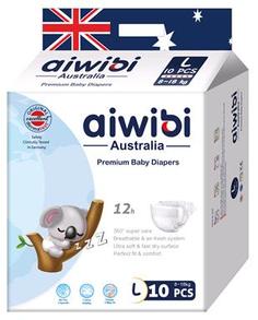 Подгузники Aiwibi Гросс детские одноразовые, размер L 9-14кг, 10шт, AWB07-L-10/711200