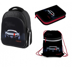 Ранец Berlingo Expert Plus Fearless 38*29*15см, пенал, мешок для обуви RU07160