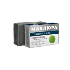 Мыло натуральное с маклюрой "Тонизирующее" с грязью Сакского озера Дом Природы