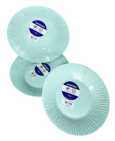Набор тарелок суповых ЛЮМИНИС ТЮРКУАЗ 3 шт 23 см Luminarc