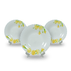 Набор тарелок суповых РОУЗ КРАУН 23 см 3 шт Luminarc