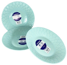 Набор тарелок суповых АМАРИО ТЮРКУАЗ 3 шт 23 см Luminarc