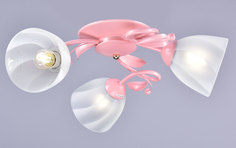 Люстра потолочная РОССВЕТ РС21138 розовый, золото/3C