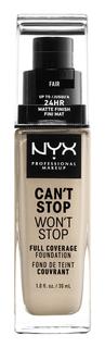 Тональная основа NYX Professional MakeUp Cant Stop Wont Stop 1.5 Fair, 30 мл
