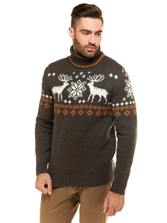 Свитер мужской Scandica Elks серый 60/188