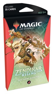 Тематический красный бустер Wizards of the Coast MTG издания Zendikar Rising на англ. яз.