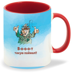 Кружка CoolPodarok Рыбалка Воооот такую поймал