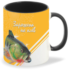 Кружка CoolPodarok Рыбалка Заряжена на клев