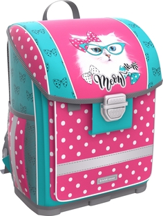 Ранец детский ErichKrause® ErgoLine® c пластиковым дном 16 L Cool Cat