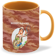 Кружка CoolPodarok Рыбалка Эксперт рыбалки