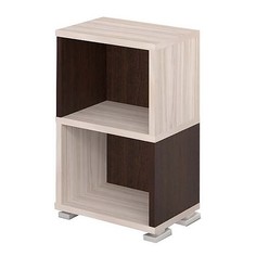 Стеллаж Мэрдэс Домино СБ-15/2 MER_SB-15_2_KV 45,2х30х75 см, карамель/венге Merdes