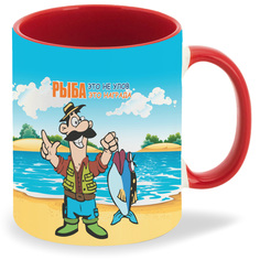 Кружка CoolPodarok Рыбалка Рыбалка это не улов это награда