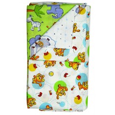 Пеленка Forest kids ситец 130х95 см 3 шт, зеленый, 3101-3