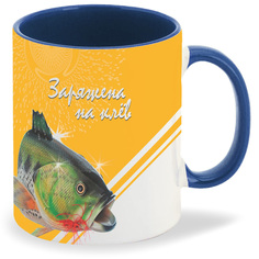 Кружка CoolPodarok Рыбалка Заряжена на клев