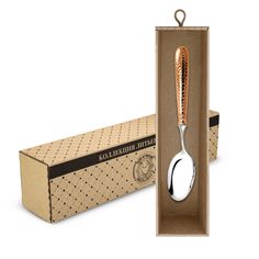 Ложка столовая Кольчугинский мельхиор медная кованая КМ1117ЛЖ01_К