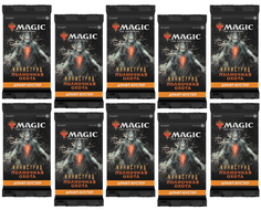 10 драфт-бустеров Wizards of the Coast MTG Иннистрад Полночная Охота на русс. языке
