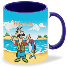 Кружка CoolPodarok Рыбалка Рыбалка это не улов это награда