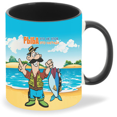 Кружка CoolPodarok Рыбалка Рыбалка это не улов это награда