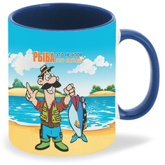 Кружка CoolPodarok Рыбалка Рыбалка это не улов это награда