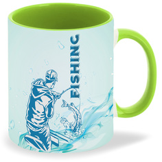 Кружка CoolPodarok Рыбалка Fishing