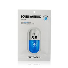 Восстанавливающая маска для лица Prettyskin Double Whitening pH 5,5 с ниацинамидом 25мл