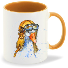 Кружка CoolPodarok Животные Гусь летчик