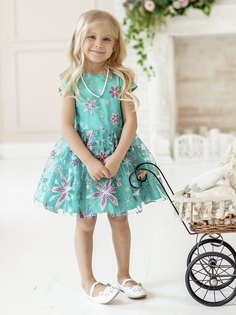 Платье детское Batik Алина 004 п22-02 цв.нефритовый р.122 Батик